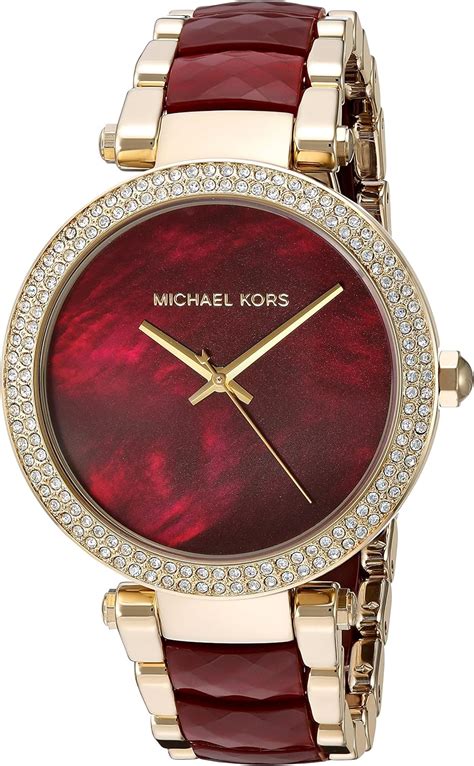 michael kors womens red watches|michael kors watch for female.